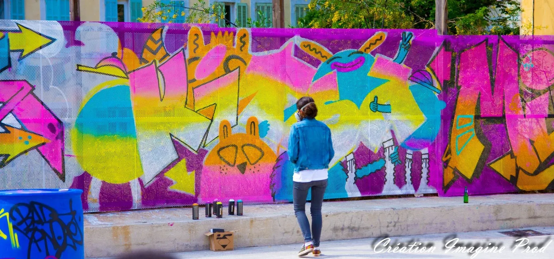 Fresque murale Kitsa AKA77 Marseille