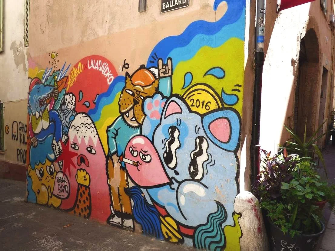 Fresque de Kitsa et Lala au Panier, 2016