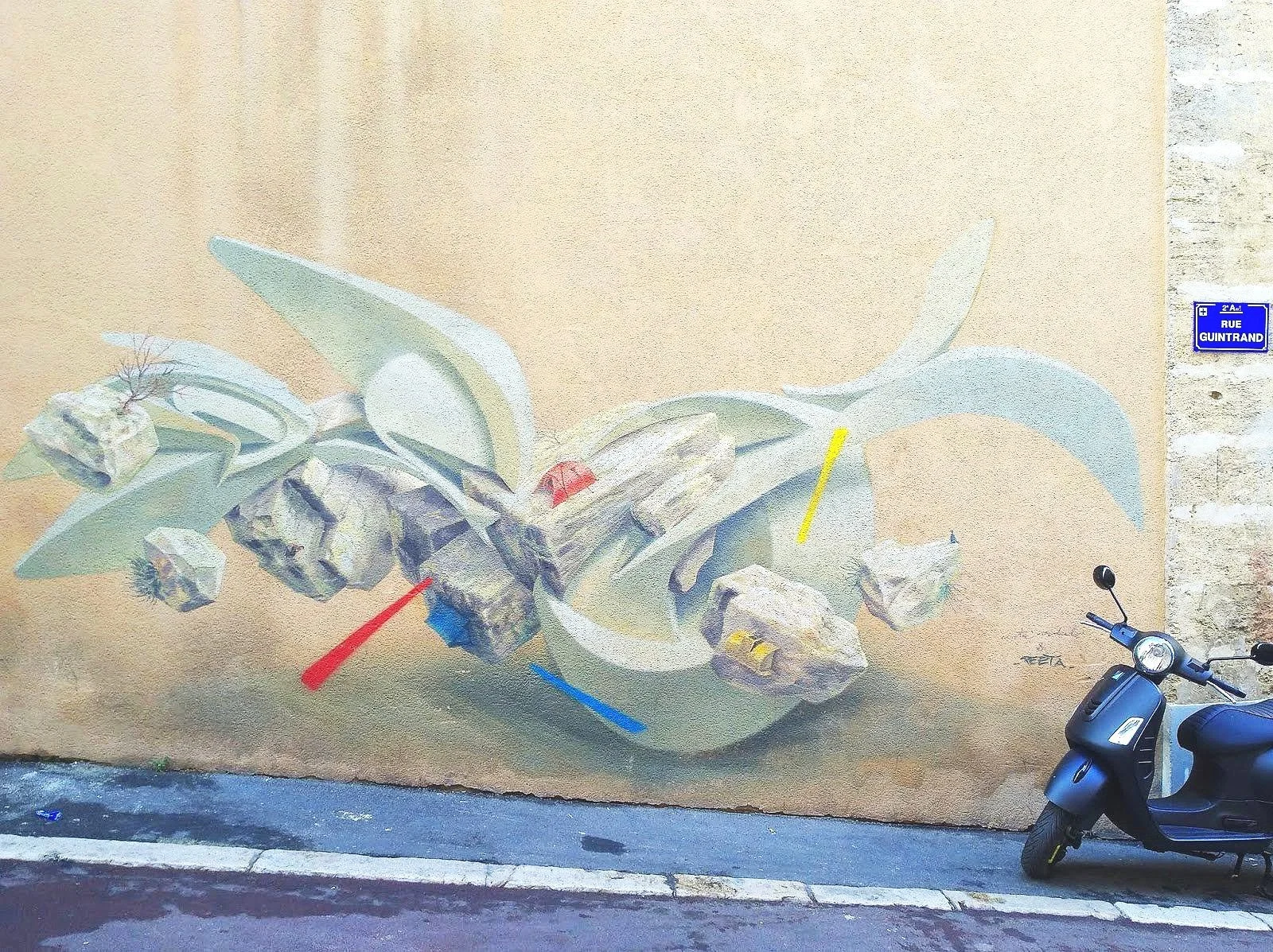 Fresque de Peeta et Cinta Vidal au Panier, 2018